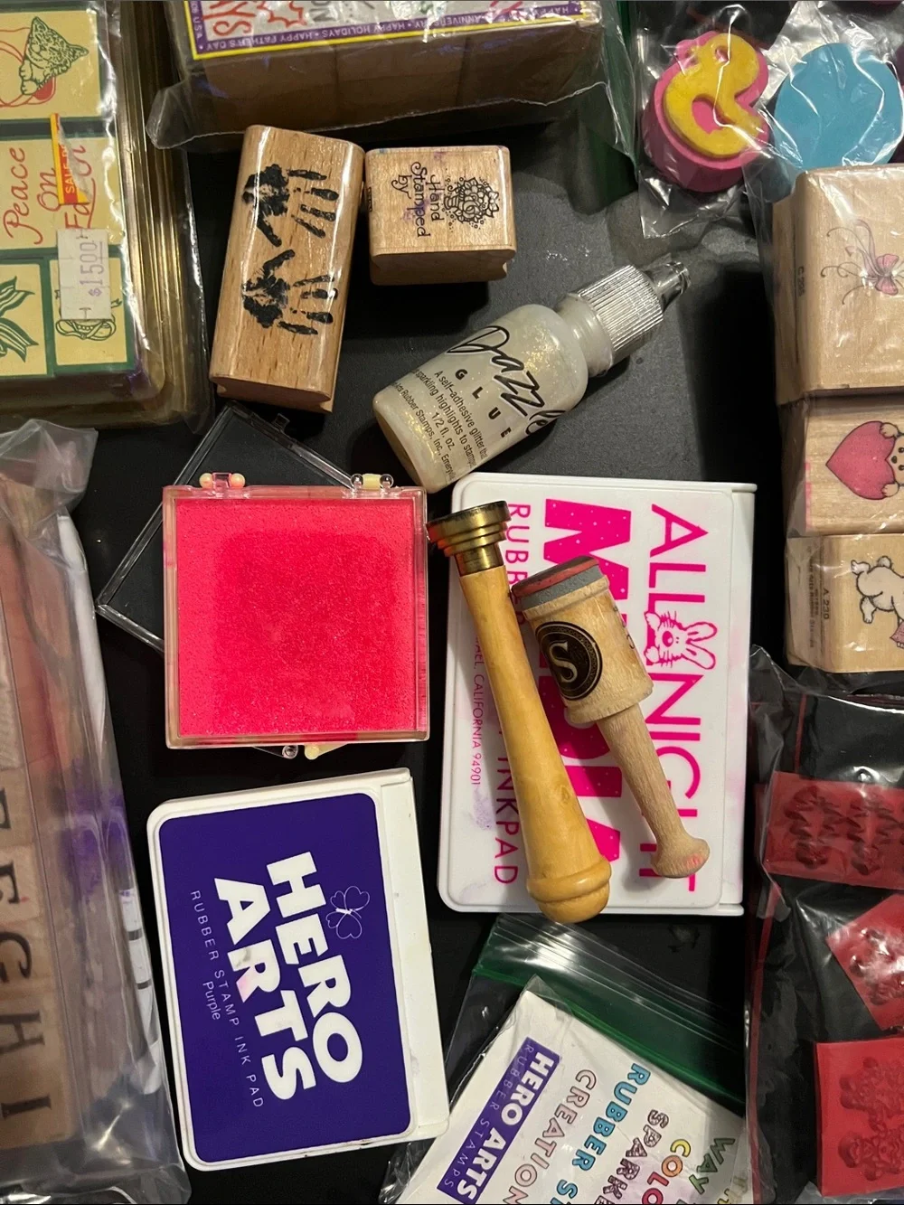 Vintage Craft Rubber Stamp Mega Lot - Hero Arts, Suzy’s Zoo, Alphabet Blocks